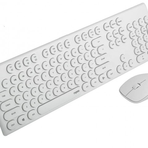 کیبورد و ماوس رپو سفید  Rapoo KEYBOARD MOUSE X260S White