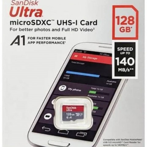 فلش مموری سن دیسک | Memory SanDisk Micro SD U1 140m 128G