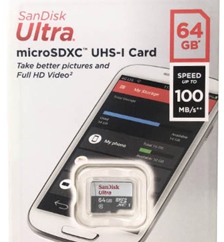 فلش مموری سن دیسک | Memory SanDisk Micro SD U1 140m 64G