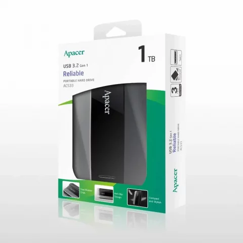 هارد دیسک اکسترنال اپیسر | HDD EXT APACER AC 533 1TB