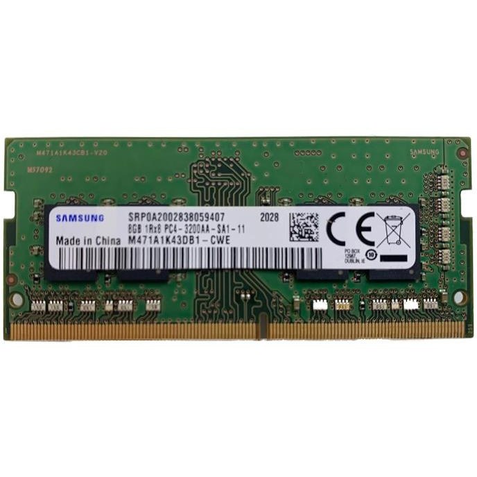 رم لپ تاپ سامسونگ مدل SODIMM ظرفیت ۸ گیگابایت DDR4 ۳۲۰۰ مگاهرتز CL11
