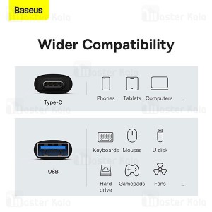 تبدیل OTG تایپ سی به USB 3.1 بیسوس Baseus Ingenuity Mini OTG Adaptor Type C to USB-A 3.1 ZJJQ000001