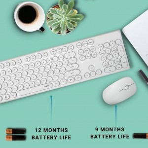 کیبورد و ماوس رپو سفید  Rapoo KEYBOARD MOUSE X260S White