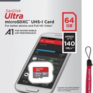 کارت حافظه  سن دیسک | Memory Sandisk Micro SD U1  64G