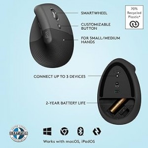 ماوس بی سیم ارگونومیک لاجیتک مدل LIFT VERTICAL