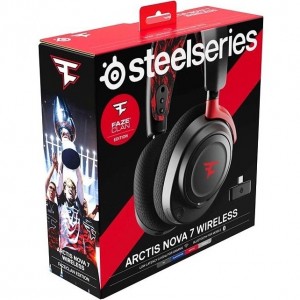 هدفون بی سیم استیل سریز Arctis Nova 7 Faze Clan Edition