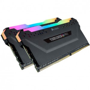 رم کامپیوتر کورسیر دو کاناله مدل Vengeance RGB Pro فرکانس 3200 مگاهرتز DDR4 تایمینگ CL16 حافظه 32 گیگابایت