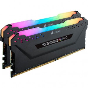 رم کامپیوتر کورسیر دو کاناله مدل Vengeance RGB Pro فرکانس 3200 مگاهرتز DDR4 تایمینگ CL16 حافظه 32 گیگابایت