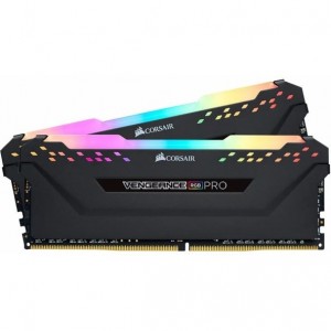 رم کامپیوتر کورسیر دو کاناله مدل VENGEANCE RGB PRO فرکانس 3600 مگاهرتز DDR4 تایمینگ CL18 حافظه 32 گیگابایت