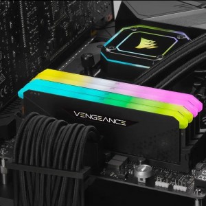 رم کامپیوتر کورسیر دو کاناله مدل VENGEANCE RGB PRO فرکانس 3600 مگاهرتز DDR4 تایمینگ CL18 حافظه 32 گیگابایت