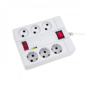 چندراهی برق و محافظ  2160 پارت الکتریک 6 پورت 1.8 متری