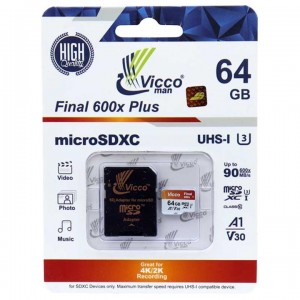 کارت حافظه microSDXC ویکومن مدل Final 600X plus ظرفیت 64 گیگابایت