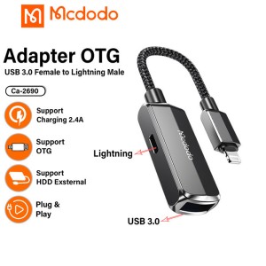 مبدل لایتنینگ به USB OTG/لایتنینگ مک دودو مدل CA-2690
