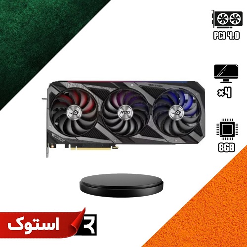 کارت گرافیک استوک ایسوس مدل RTX 3070 ROG Strix 8G