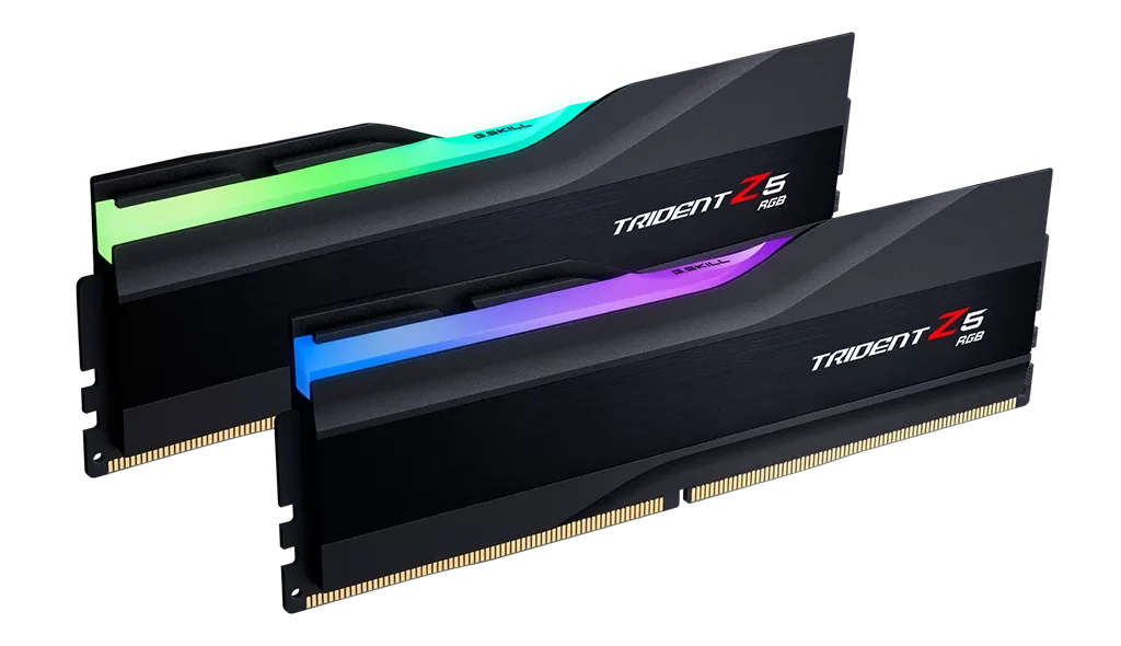 رم دسکتاپ استوک دو کاناله G.SKILL Trident Z5 RGB DDR5 RAM 64GB (2x32GB) 5600Mhz Cl36