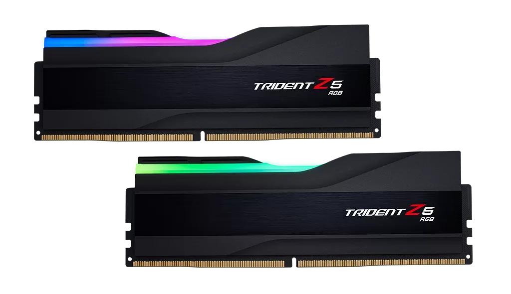 رم دسکتاپ دو کاناله استوک Trident Z5 RGB DDR5-6400 CL32 64GB 2x32GB Intel XMP