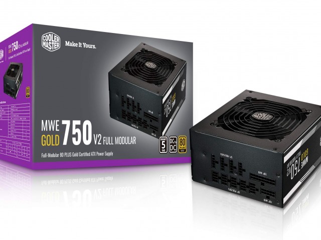 منبع تغذیه کامپیوتر کولر مستر مدل MWE GOLD 750 – V2 FULL MODULAR (استوک)