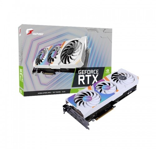 کارت گرافیک استوک کالرفول مدل 3060Ti Colorful iGAME  8gb White Oc