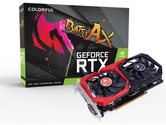 کارت گرافیک استوک کالرفول مدل RTX 2060 Super ColorFull 8gb battle axe