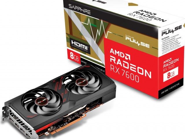 کارت گرافیک SAPPHIRE   PULSE RX 7600 GAMING OC 8GB GDDR6 TRIPLE DP LITE