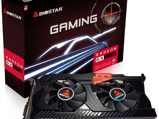 کارت گرافیک استوک RX 570 4GB Biostar Gaming Commander