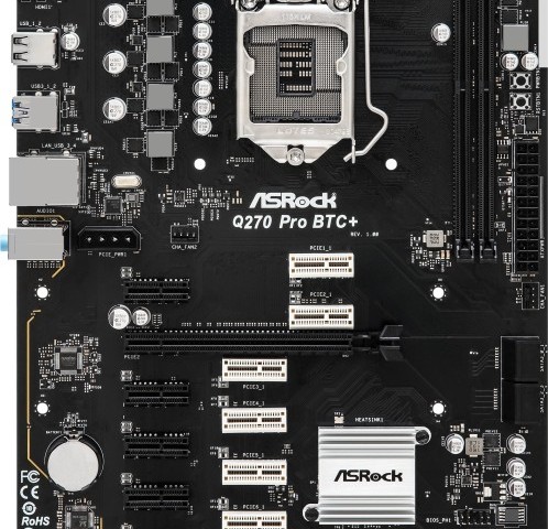 مادربرد استوک Asrock  Q270 DDR4  Pro btc