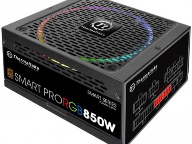 منبع تغذیه استوک 850 وات ترمالتک Smart Pro RGB Bronze Full Modular