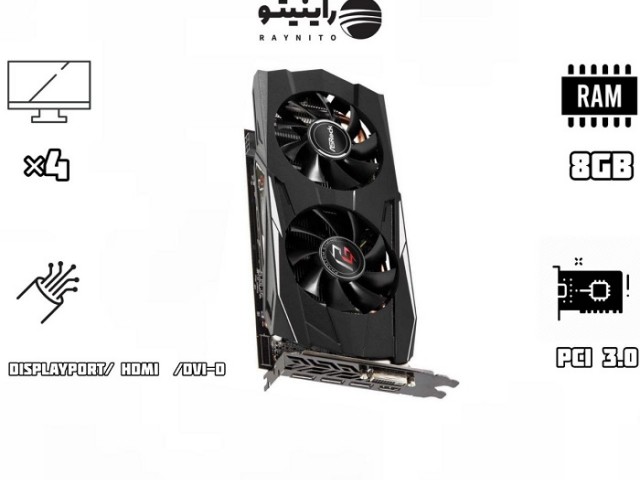 کارت گرافیک استوک Asrock Phantom Gaming X Radeon RX580 8G OC