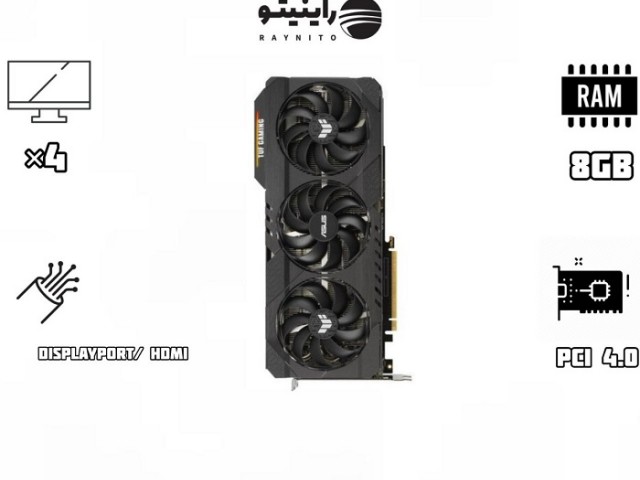 کارت گرافیک استوک مدل TUF Gaming GeForce RTX 3070 Ti OC Edition O8G