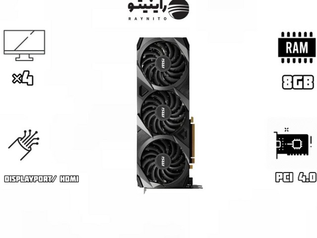 کارت گرافیک استوک RTX 3070 Ti MSI Ventus 8GB