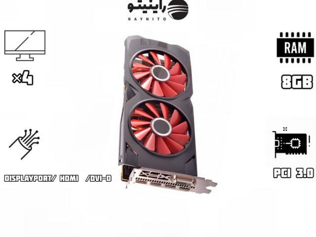 کارت گرافیک استوک RX 580S85D 2048SP XFX 8GB