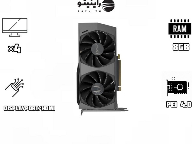 کارت گرافیک استوک RTX 3060 Ti Zotac twin edge 8GB