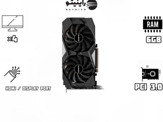 کارت گرافیک استوک گیگابایت مدل GEFORCE  RTX 2060 Gigabyte Windeforce OC 6G