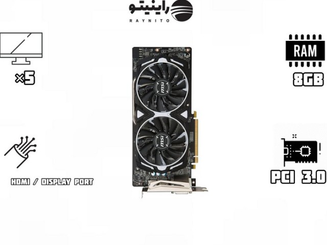 کارت گرافیک استوک MSI Radeon RX 590 ARMOR 8G OC
