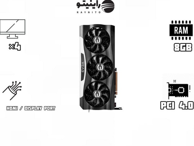 کارت گرافیک استوک EVGA GeForce RTX 3070 FTW3 Ultra Gaming LHR 8GB