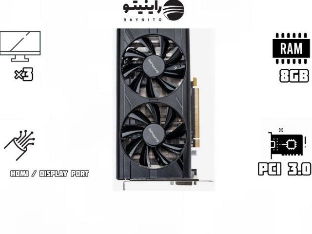 کارت گرافیک استوک Sapphire RADEOM RX580 2048P 8G GDDR5