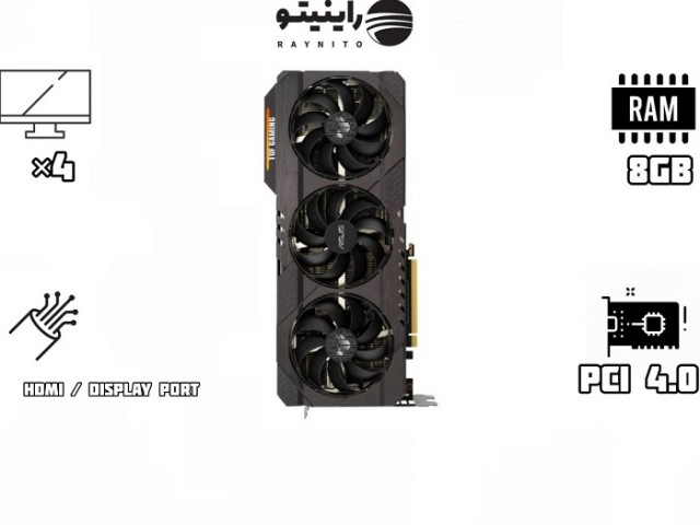 کارت گرافیک استوک ایسوس مدل ASUS TUF RTX3070 O8G GAMING