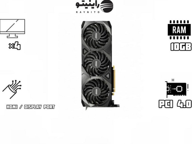 کارت گرافیک استوک ام اس آی مدل GeForce RTX 3080 VENTUS 3X 10G OC