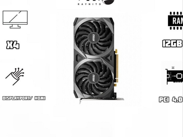 کارت گرافیک استوک ام اس آی مدل GeForce RTX 3060 VENTUS 2X 12G OC