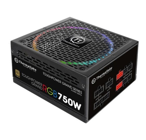 منبع تغذیه ماژولار ترمالتک مدل Toughpower Grand RGB 750W Gold Full Modular (استوک)