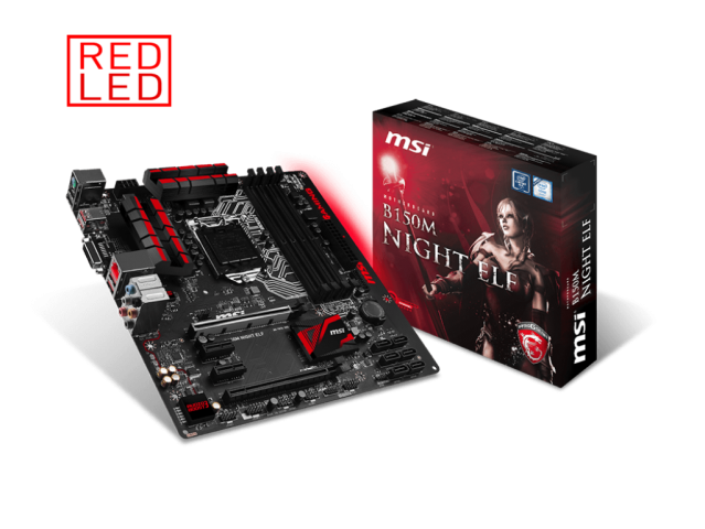 مادربرد استوک B150M NIGHT ELF برند Msi