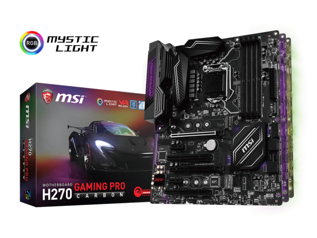 مادربرد استوک H270 GAMING PRO CARBON برند Msi