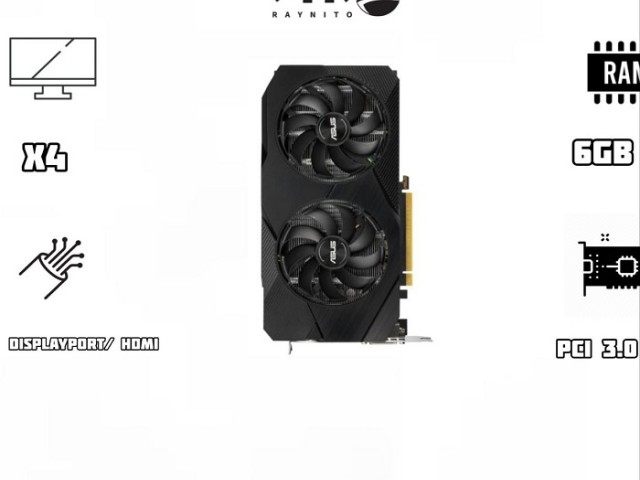 کارت گرافیک استوک RTX 2060 Asus Dual 6GB