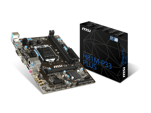 مادربرد استوک H81M-P33 PLUS برند ام اس آی