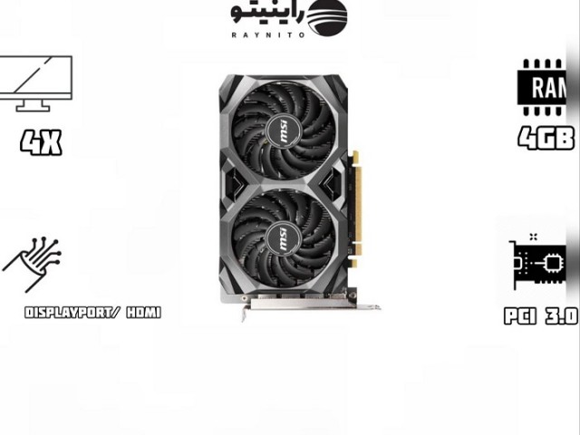 کارت گرافیک استوک RX 5500 XT 4GB Msi Mech برند ام اس آی