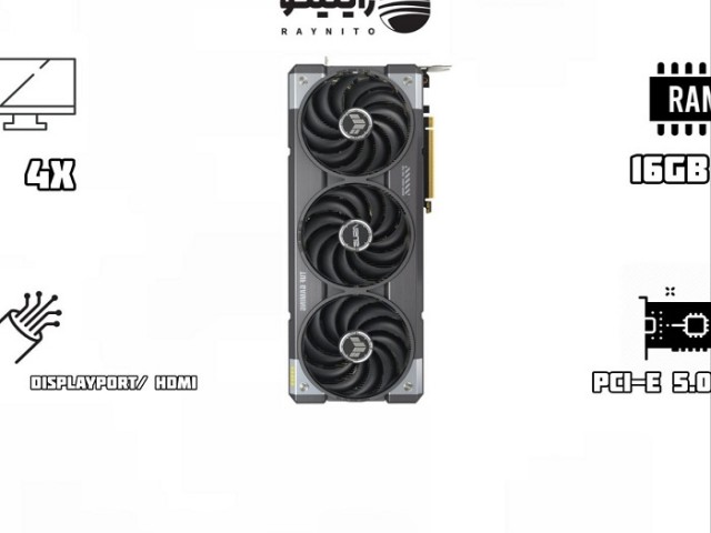 کارت گرافیک برند ایسوس ASUS TUF RTX 5070 Ti OC Edition 16GB ظرفیت 16 گیگابایت