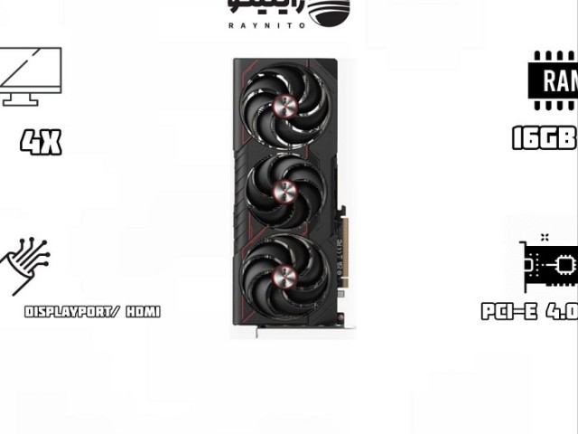 کارت گرافیک Sapphire PULSE Radeon RX 9070 XT AMD 16 GB GDDR6 با ظرفیت 16 گیگابایت