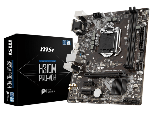 مادربرد استوک MSI H310M PRO-VDH DDR4  PLUSبرند ام اس آی
