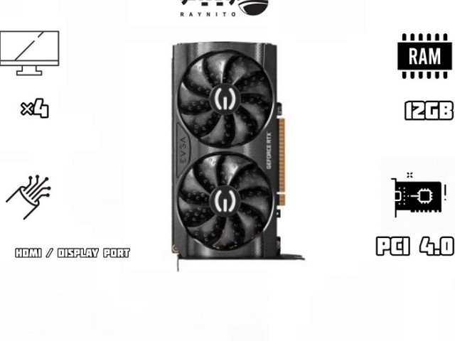 کارت گرافیک استوک EVGA GeForce RTX 3060 12GB