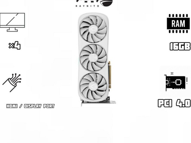 کارت گرافیک زوتک مدل RTX 4070 Ti SUPER Trinity OC White Edition 16GB (استوک)